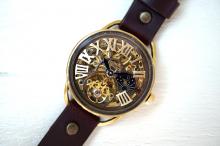 K-11　クラウン　真鍮　　スケルトン　ワインブラウン