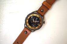 メカニックブラック　AT　キャメル　真鍮