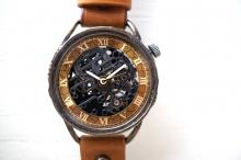 メカニックブラック　AT　キャメル　真鍮