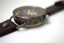 メカニックブラック　AT　ワインブラウン　真鍮