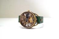 K-11　クラウン　真鍮　　スケルトン　GD/MOV　グリーン