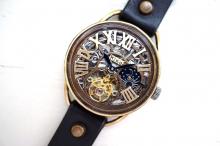 K-11　クラウン　真鍮　　スケルトン　SV/MOV　ブラック