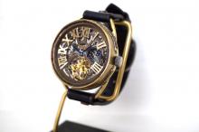 K-11　クラウン　真鍮　　スケルトン　SV/MOV　ブラック