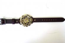 K-10　キノパンクワールド　真鍮　ワインブラウン　手作り時計