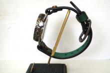 MK-6 メカニックワールド　SV　Mサイズ　真鍮 グリーン　手作り腕時計