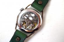 MK-6 メカニックワールド　SV　Mサイズ　真鍮 グリーン　手作り腕時計