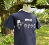ミジンコライダー家族・整列　Ver　Tシャツ(両面)(クリアファイルおまけ)