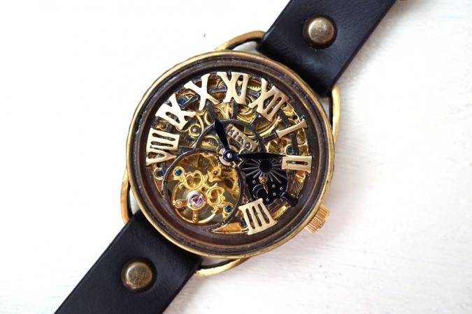 K-11　クラウン　真鍮　　スケルトン　GD/MOV　ブラック