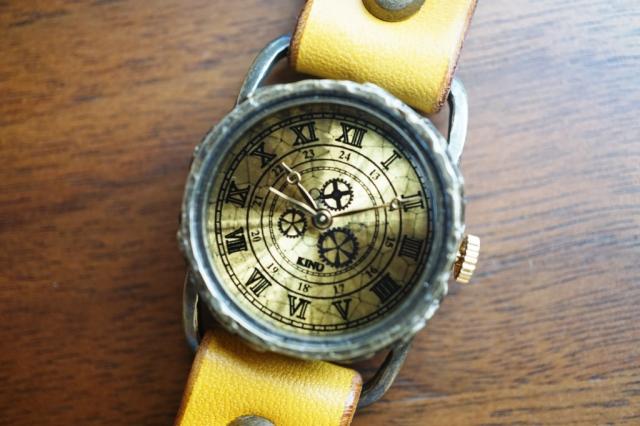 S-2 ハグルマ ワールド ローマ Sサイズ　真鍮イエロー