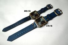 クラックワールドスクエア　Lサイズ　真鍮　ブルー