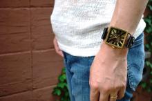 クラックワールドスクエア　Lサイズ　真鍮　イエロー