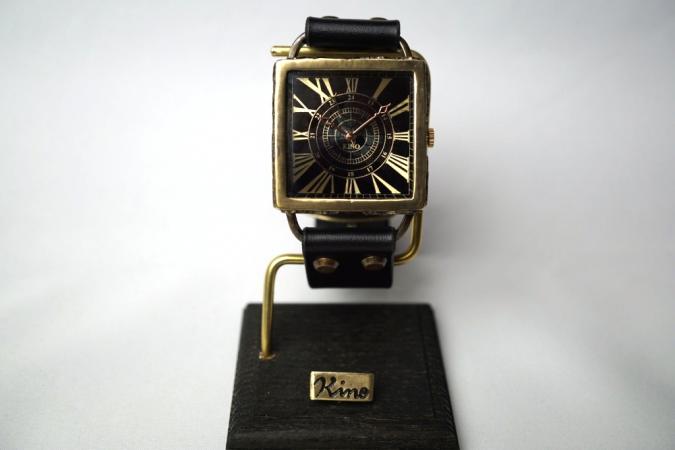 クラックワールドスクエア　Lサイズ　真鍮　ブラック