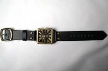 クラックワールドスクエア　Lサイズ　真鍮　ブラック