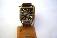 クラックワールドスクエア　Lサイズ　真鍮　ブラウン