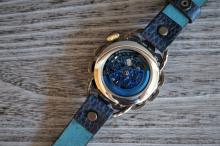 キノパンクブルー　真鍮　ブルー(ドラーロ)　手作り腕時計