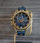 キノパンクブルー　真鍮　ブルー(ドラーロ)　手作り腕時計