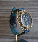 キノパンクブルー　真鍮　ブルー(ドラーロ)　手作り腕時計