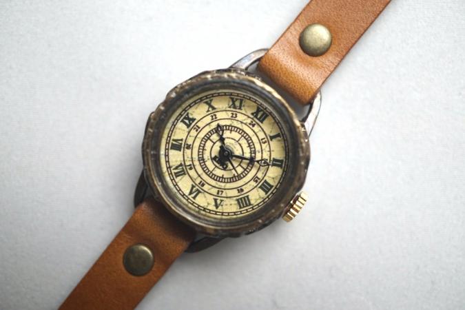 SS-1 クラック アンティーク ローマ SSサイズ　真鍮 キャメル