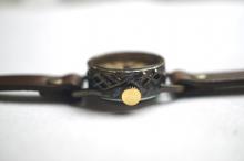 SS-1 クラック アンティーク ローマ SSサイズ　真鍮 ブラウン