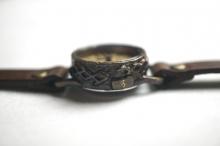 SS-1 クラック アンティーク ローマ SSサイズ　真鍮 ブラウン