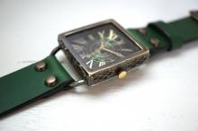 クラックワールドスクエア　Lサイズ　真鍮　グリーン