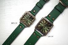 クラックワールドスクエア　Lサイズ　真鍮　グリーン