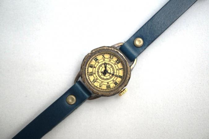 SS-1 クラック アンティーク ローマ SSサイズ　真鍮 ブルー
