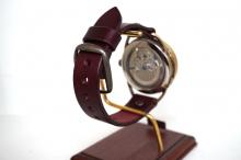 K-11　クラウン　真鍮　　スケルトン　SV/MOV　ワインブラウン